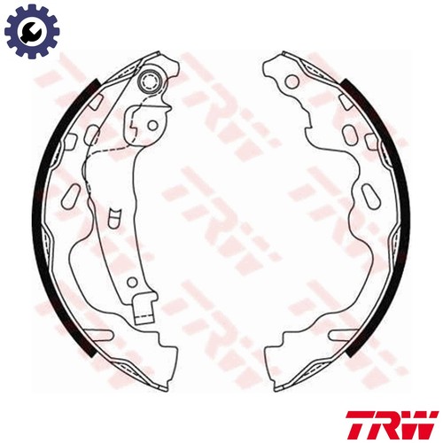 Brake shoe set gs8480 - gs8480, for