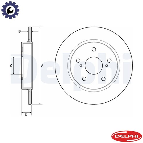 Brake disc bg4183c - 2x,