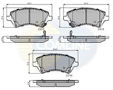 Brake pad front axle - front, to
