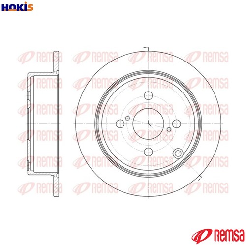 Brake disc 61073 for - brake, 61073.00