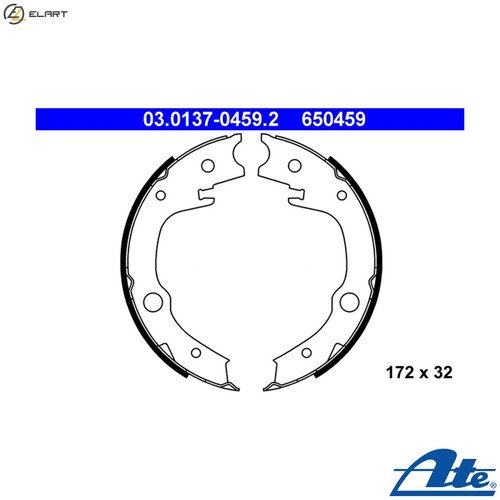 Brake shoe set - shoe, parking
