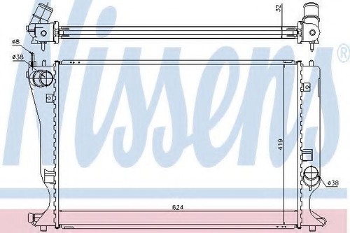 Radiator for toyota avensis - radiator,