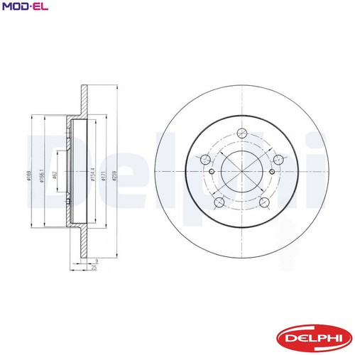 Brake disc bg4233 for - brake,