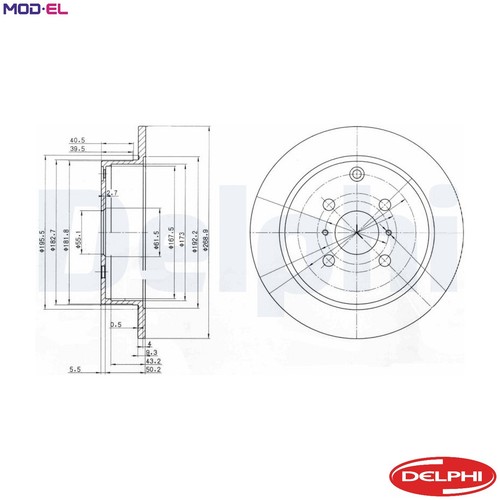 Brake disc bg3867 for - brake,