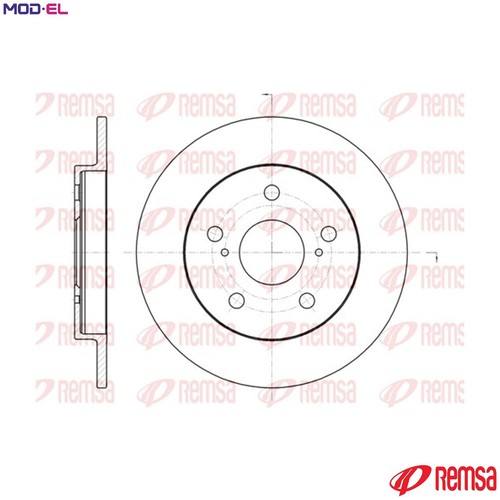 Brake disc 61074 for - brake,