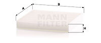 New filter interior air - air, for