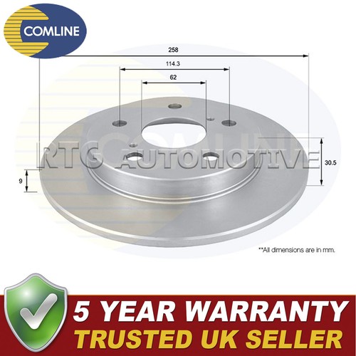 Comline rear brake - disc, fits