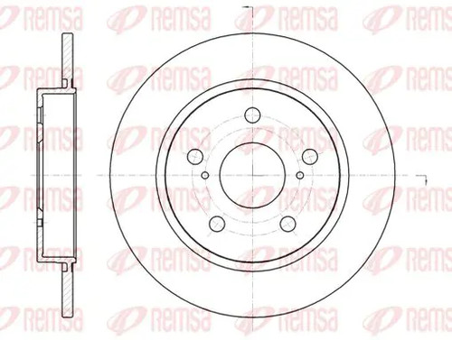 Brake disc rear axle solid - brake,