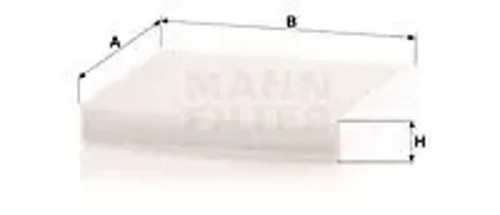Cabin filter behind - the, glove