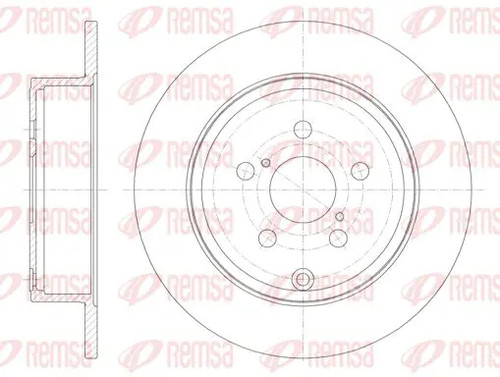 Brake disc rear axle solid - axle,