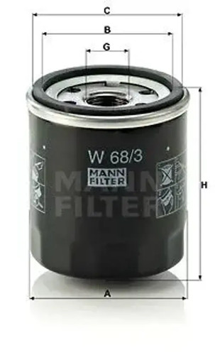 Oil filter spin w - oil,