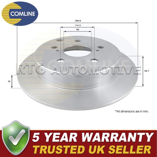 Comline rear brake disc - comline,