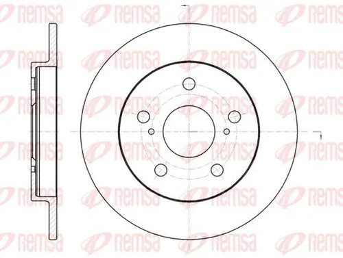 Brake disc rear - brake, axle