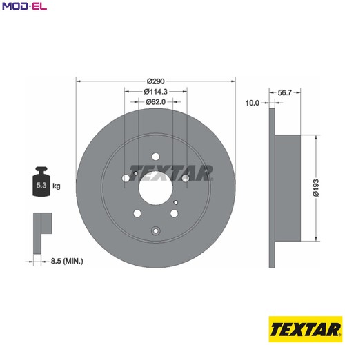 Brake disc 92164803 - 2x,