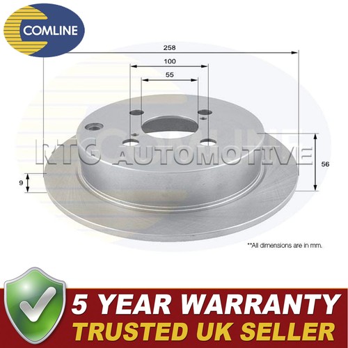 Comline rear brake disc - disc, fits