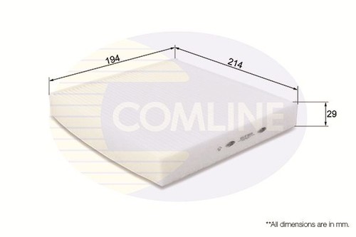 Cabin air filter - air, fits