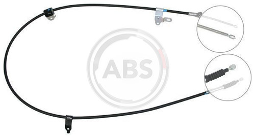 Right handbrake cable - handbrake,