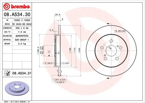 A534 brembo brake - 2x,