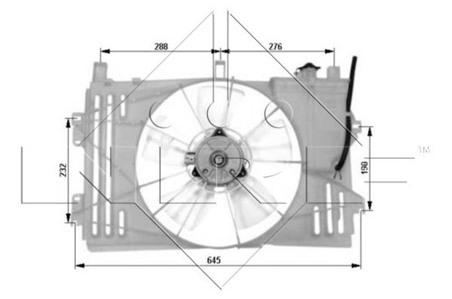 Genuine nrf radiator fan for - fan,